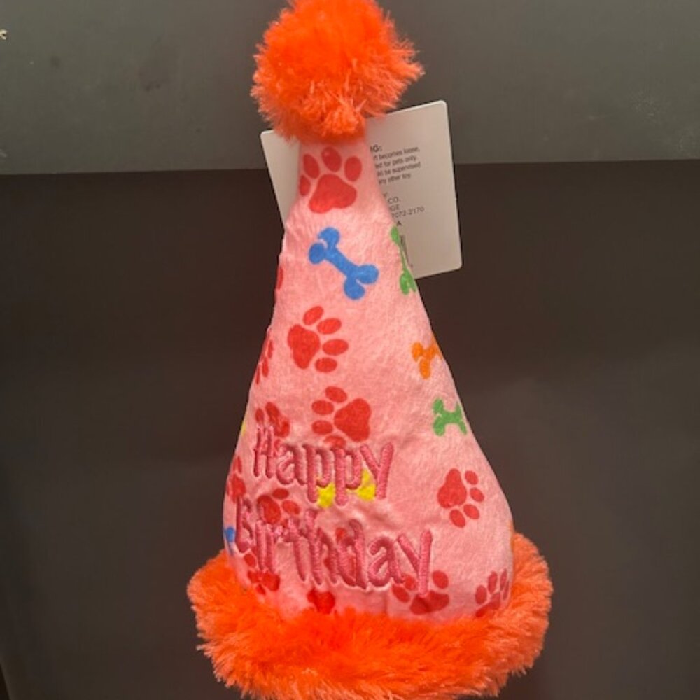 Pet's Birthday Plush Hat (Pink)